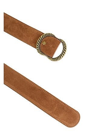 Ceinture Cuir Emilie Karston Clotaire avec Pochette Cadeaux