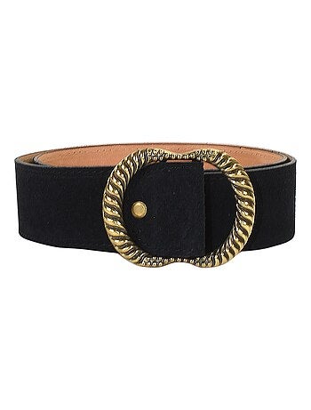 Ceinture Cuir Emilie Karston Clotaire avec Pochette Cadeaux