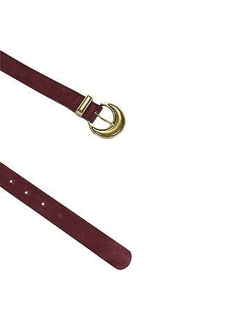 Ceinture Cuir Emilie Karston Damaris avec Pochette Cadeaux