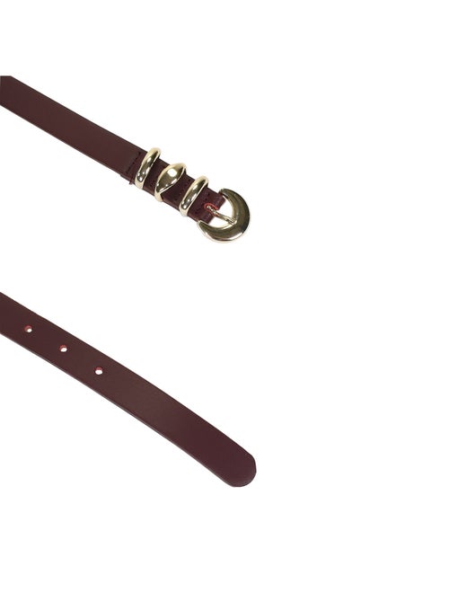 Ceinture Cuir Emilie Karston Lisbet avec Pochette Cadeaux - Kiabi