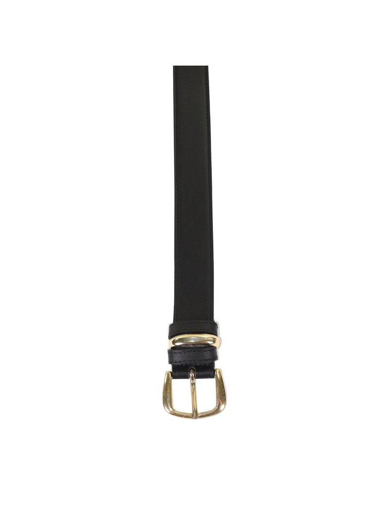 Ceinture Cuir Emilie Karston Rochelle avec Pochette Cadeaux Noir - Kiabi