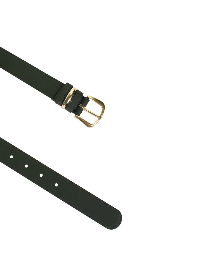 Ceinture Cuir Emilie Karston Rochelle avec Pochette Cadeaux Vert - Kiabi