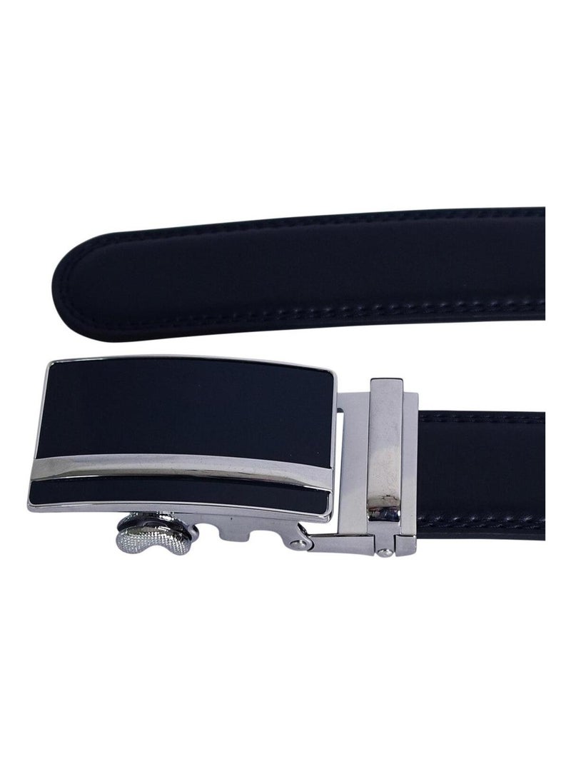 Ceinture cuir ESTEBAN Bleu - Kiabi