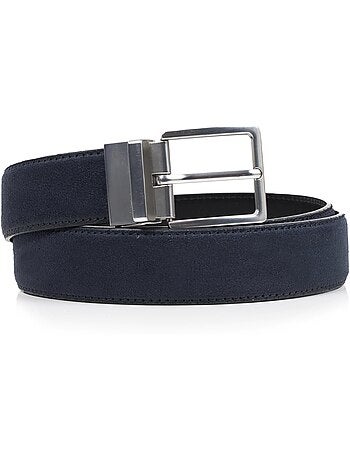 Ceinture cuir et synthétique réversible homme isotoner