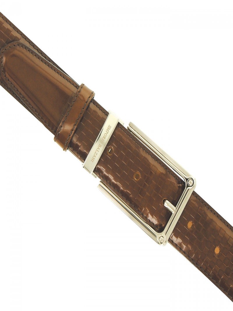 Ceinture cuir GABRIELE Marron - Kiabi