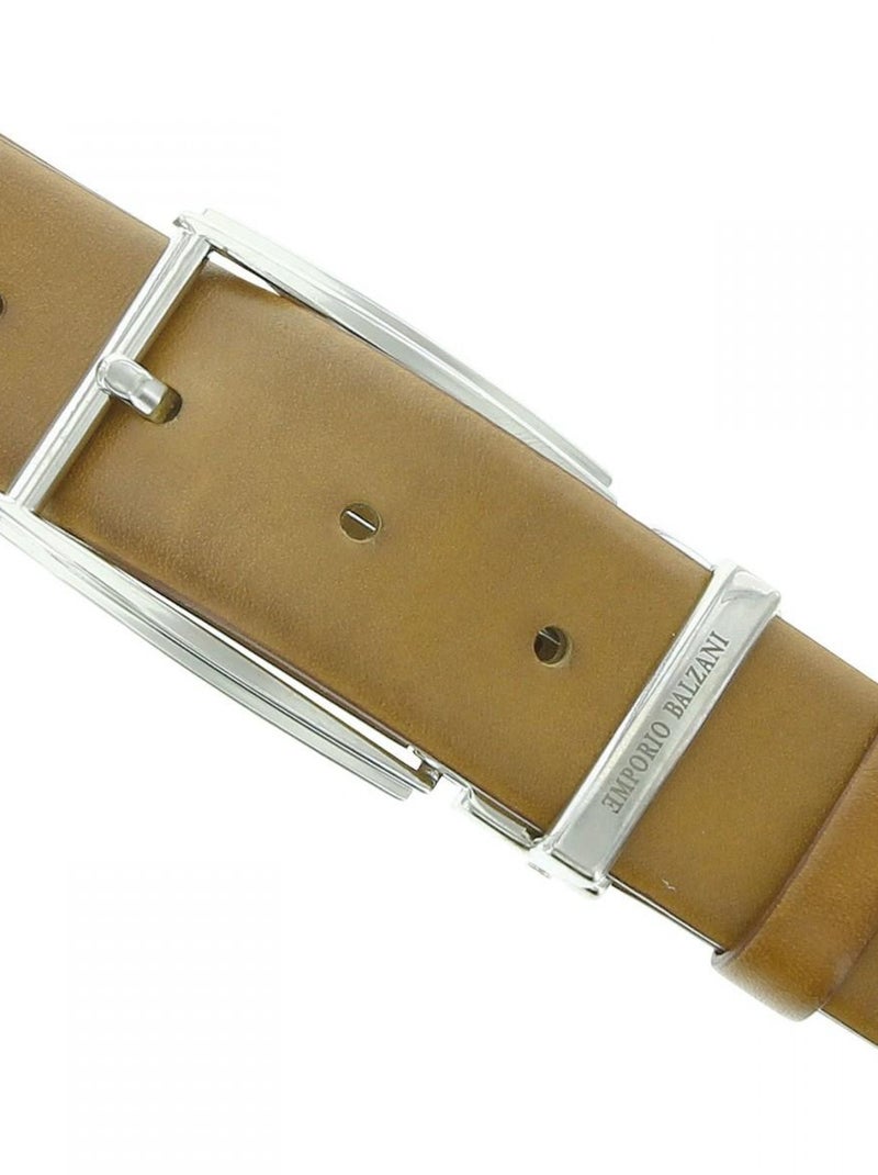 Ceinture cuir HAVANE Beige - Kiabi