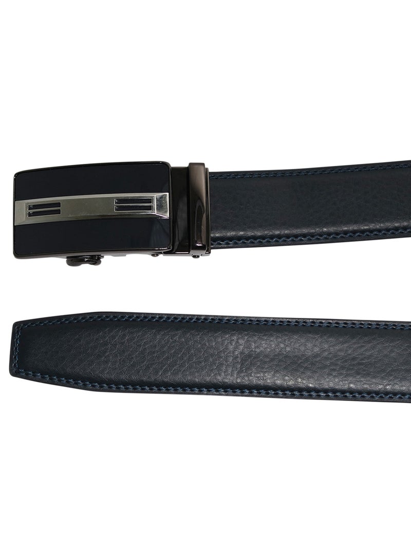 Ceinture cuir homme ARNAUD Bleu - Kiabi