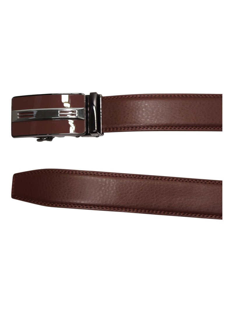 Ceinture cuir homme DARIAN Marron - Kiabi