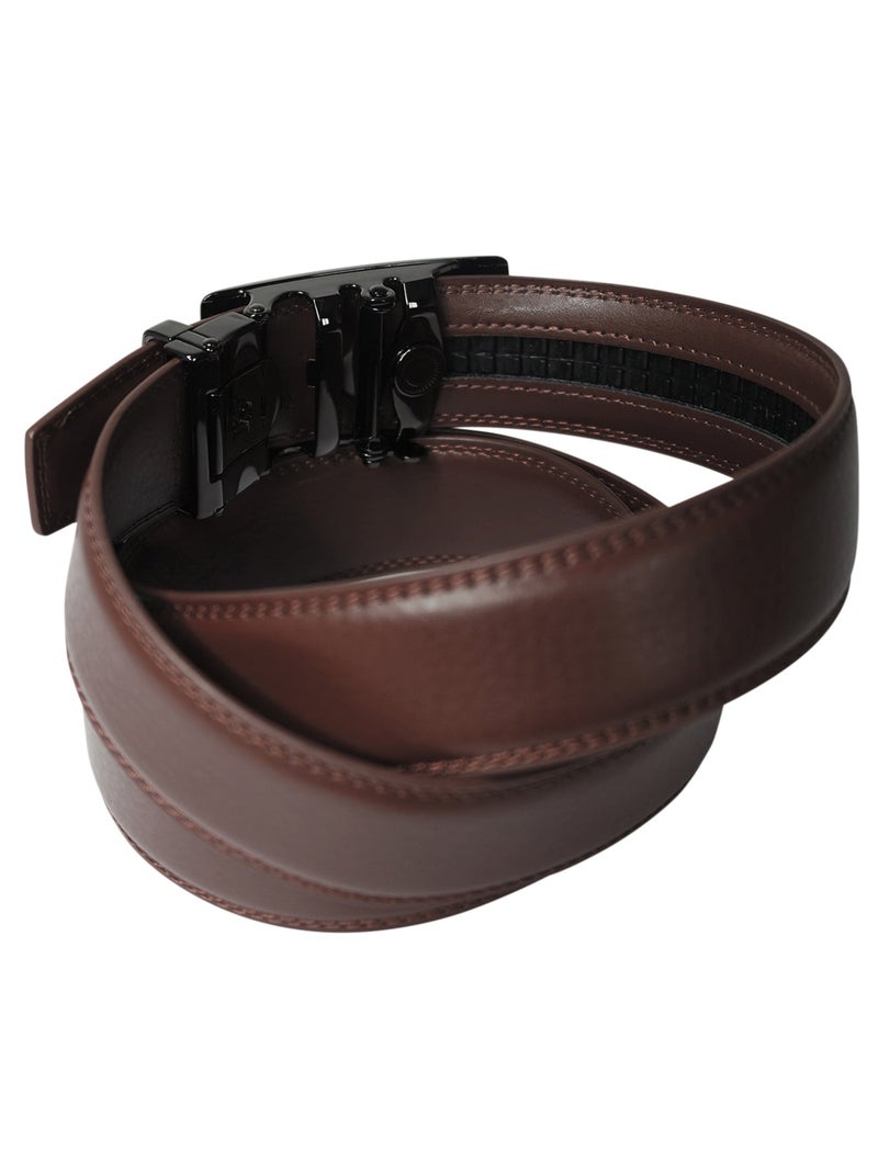 Ceinture cuir homme DARIAN Marron - Kiabi