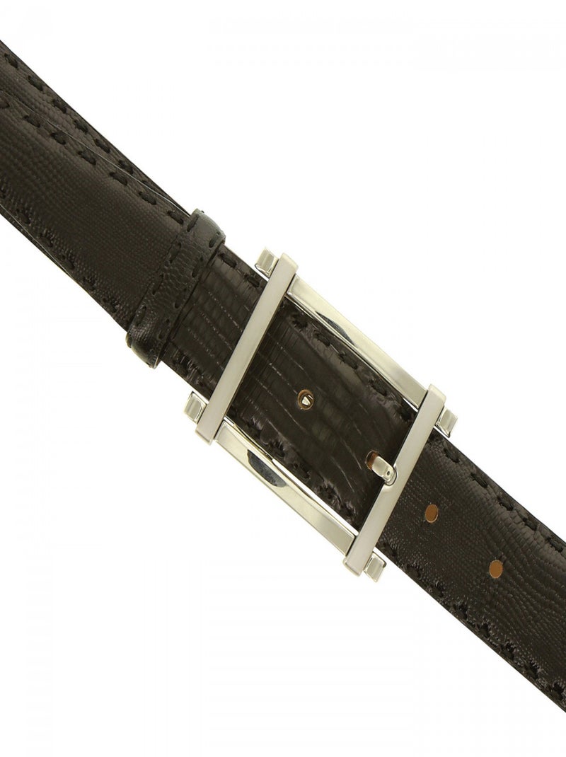 Ceinture cuir LINO Noir - Kiabi