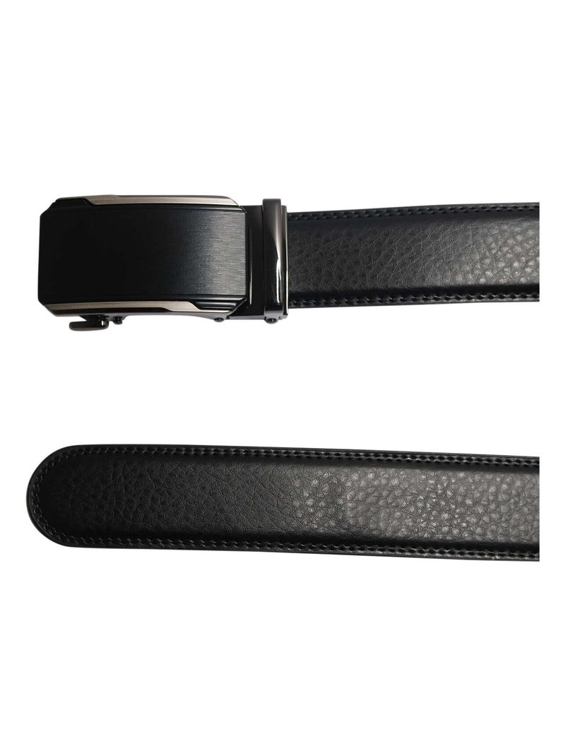 Ceinture cuir LUDWIG Noir - Kiabi