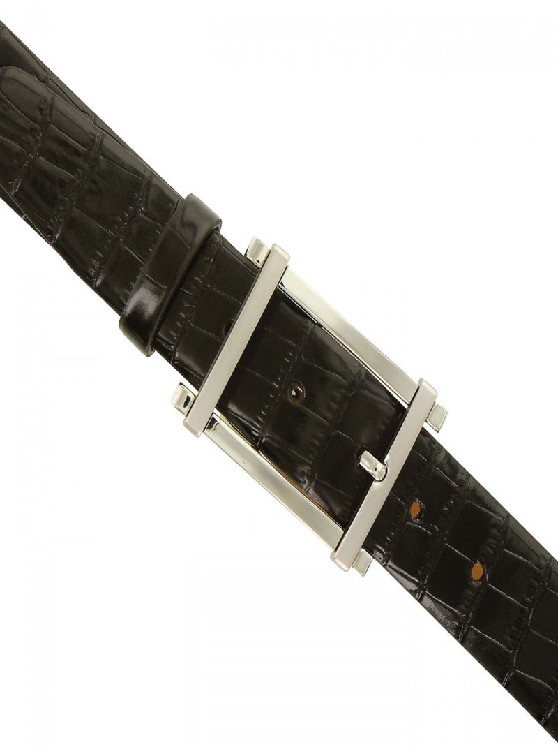 Ceinture cuir MATTIA Noir - Kiabi