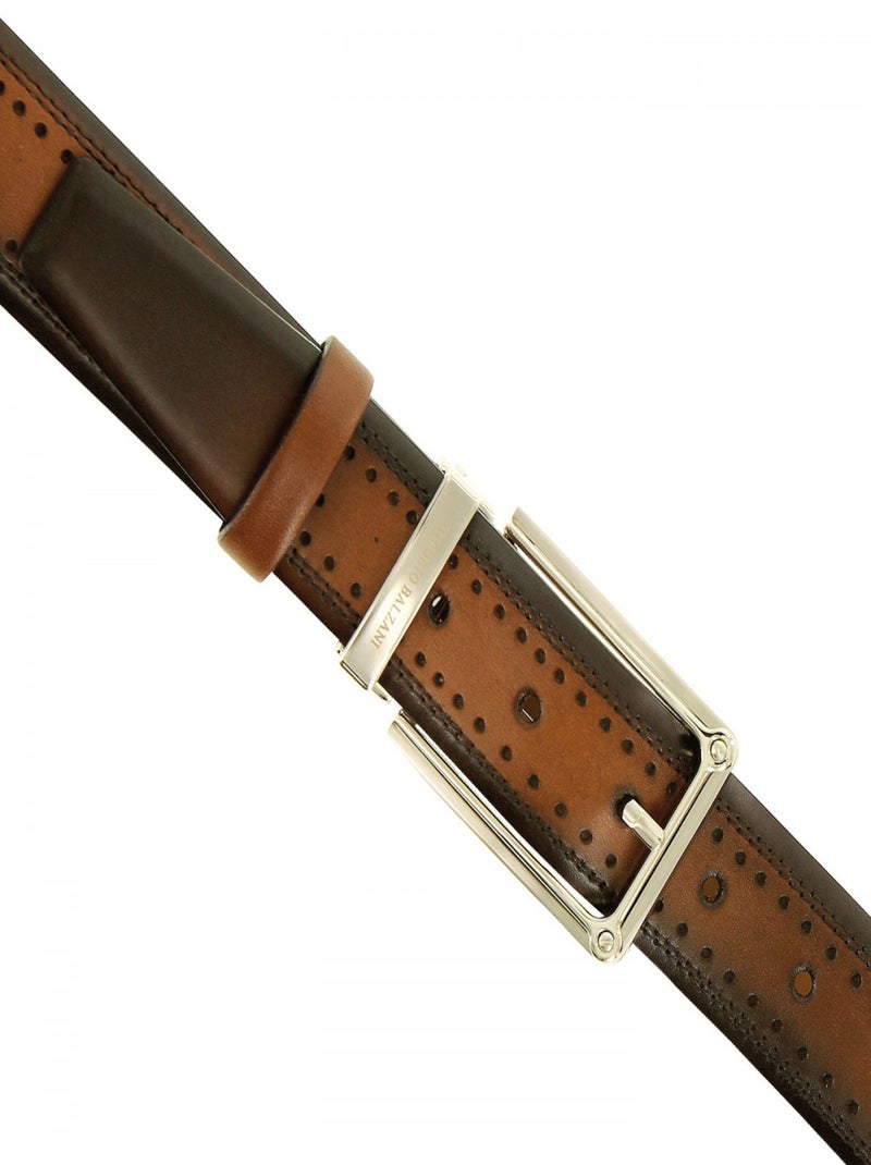 Ceinture cuir NINO Marron - Kiabi