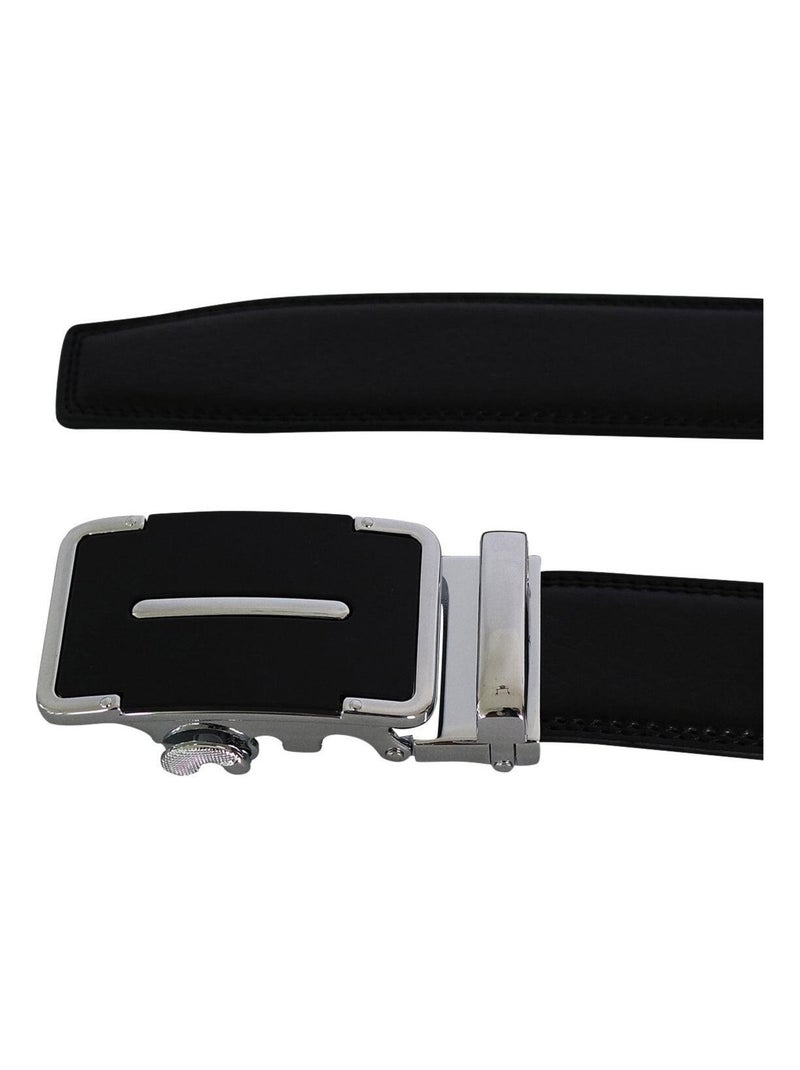 Ceinture cuir PROTIN Noir - Kiabi