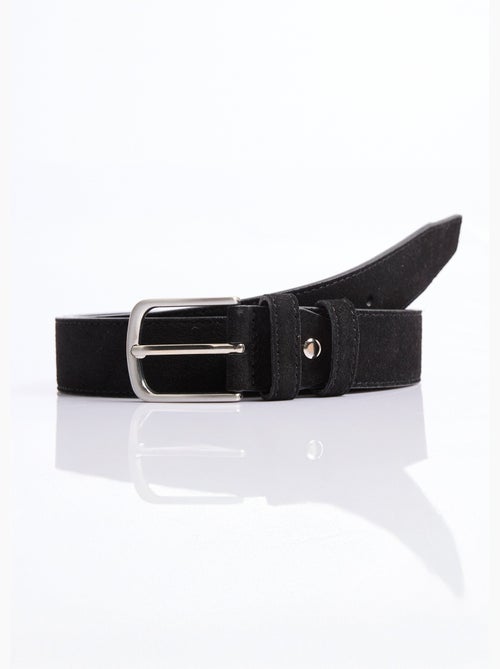 Ceinture cuir suédé et boucle métallisée - AFIBEL - Kiabi