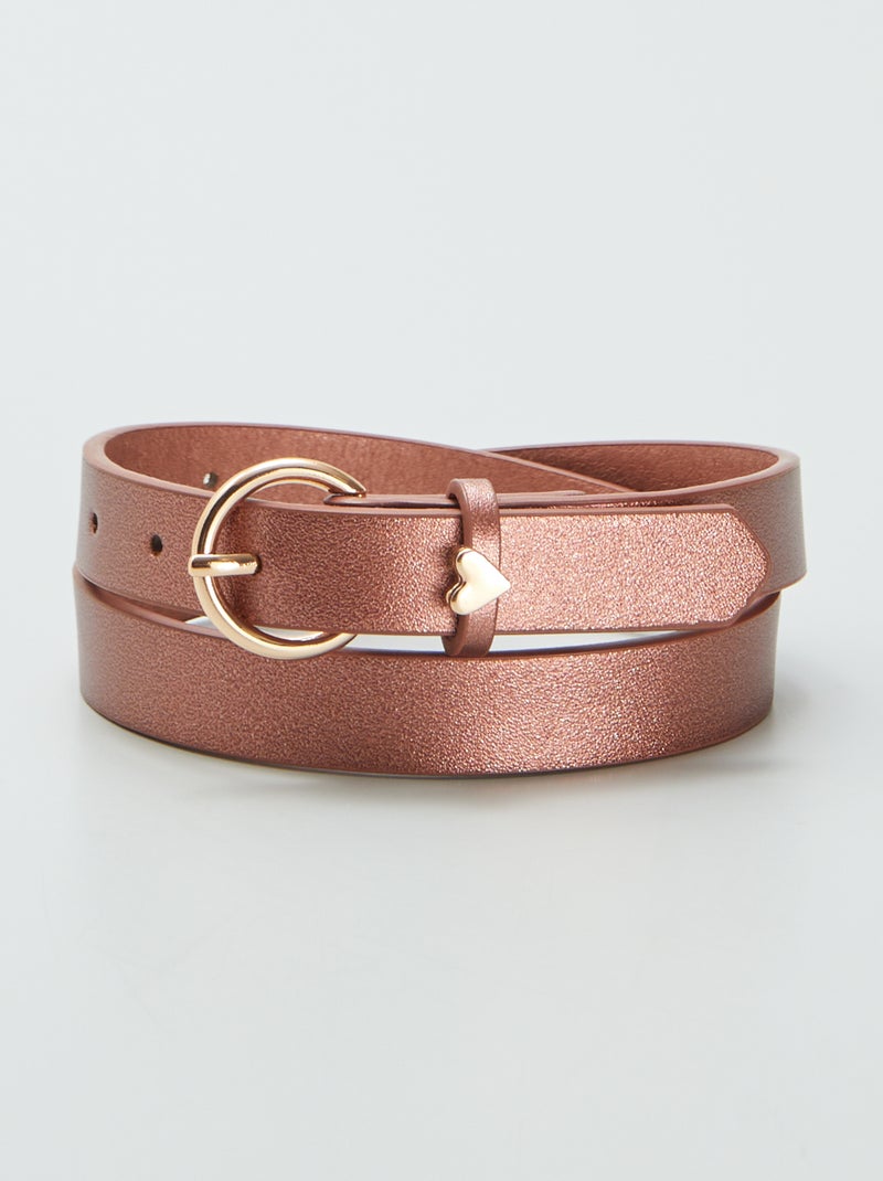 Ceinture cuivré Rose - Kiabi