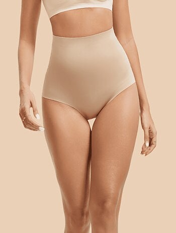 Ceinture de mise en forme haute invisible découpée au laser magique