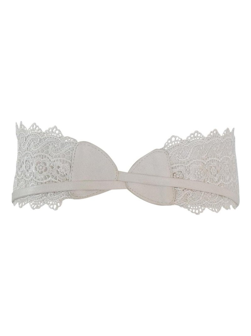 Ceinture dentelle BARIZA – style bohème élégant Blanc - Kiabi