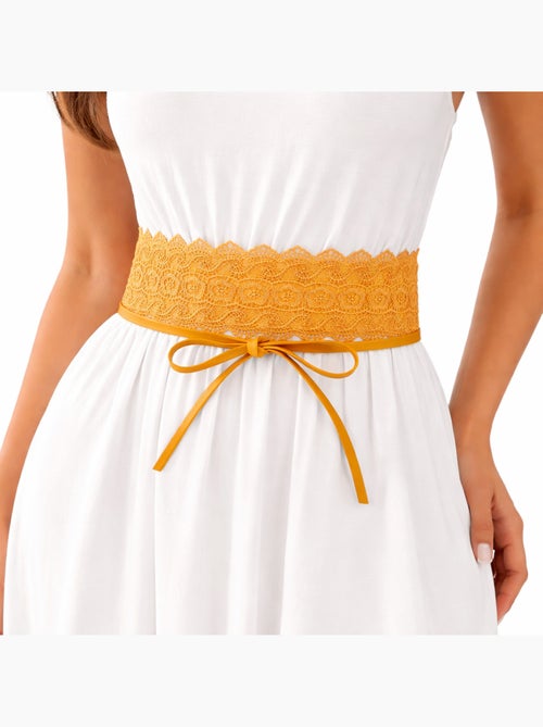 Ceinture dentelle BARIZA – style bohème élégant - Kiabi