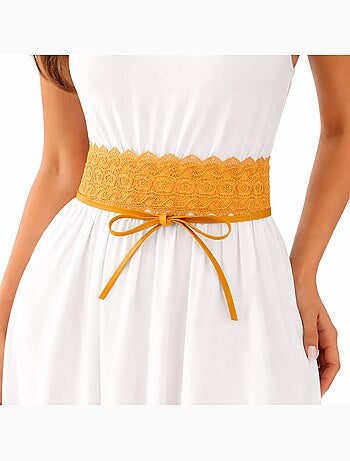 Ceinture dentelle BARIZA ? style boh?me ?l?gant