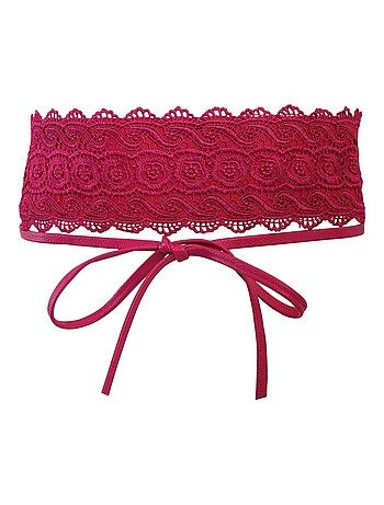 Ceinture dentelle BARIZA ? style boh?me ?l?gant
