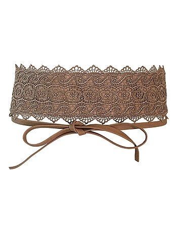 Ceinture dentelle BARIZA ? style boh?me ?l?gant