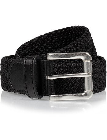 Ceinture détail cuir homme