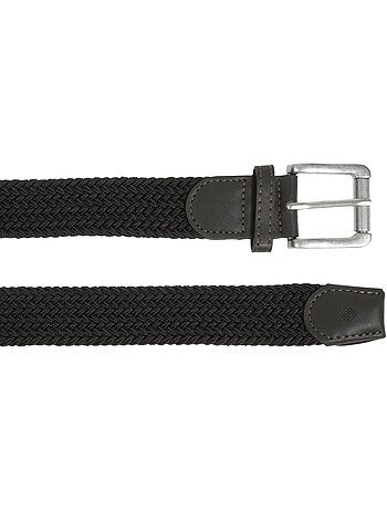 Ceinture détail cuir homme