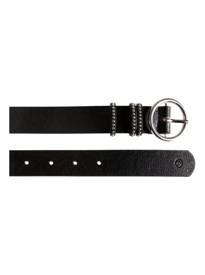 Ceinture détails cloutés femme Isotoner Noir - Kiabi