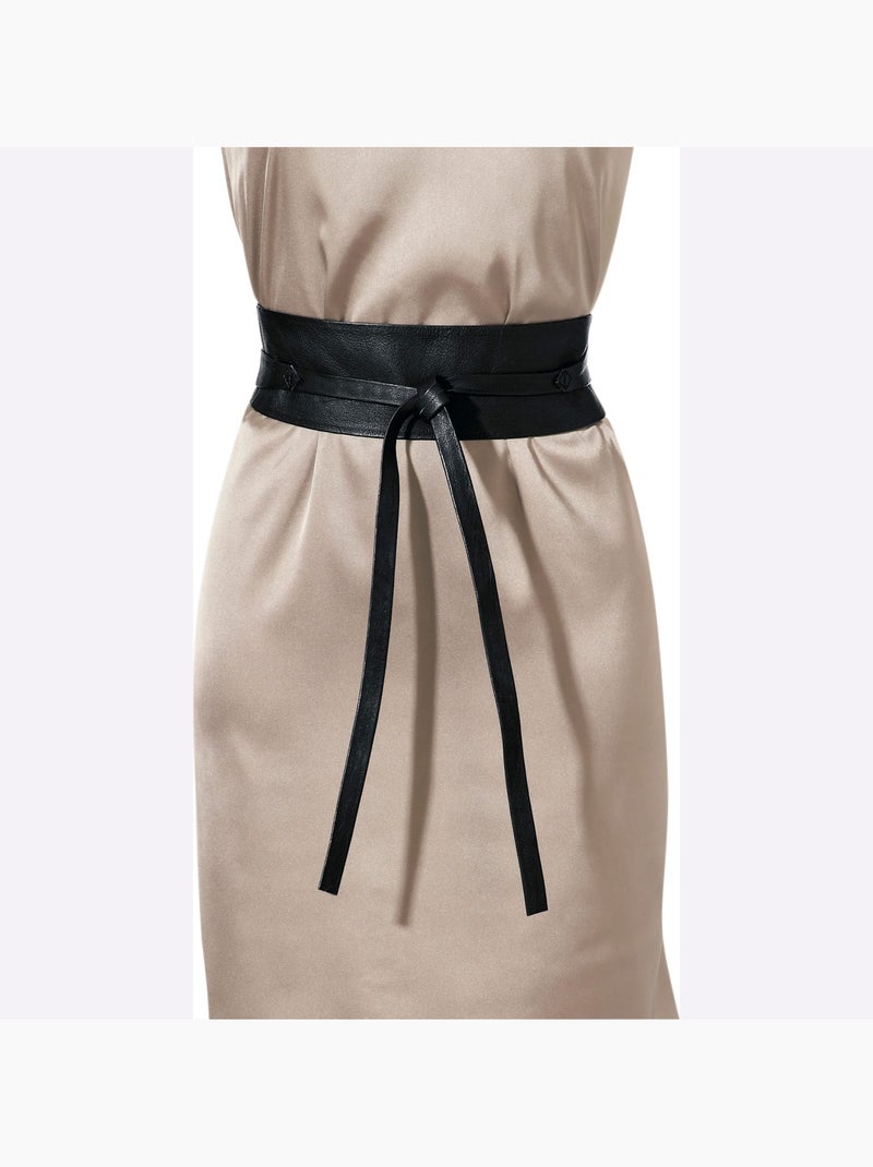 Ceinture Effet Cache-cœur Tendance - Taille Standard - Helline Noir - Kiabi