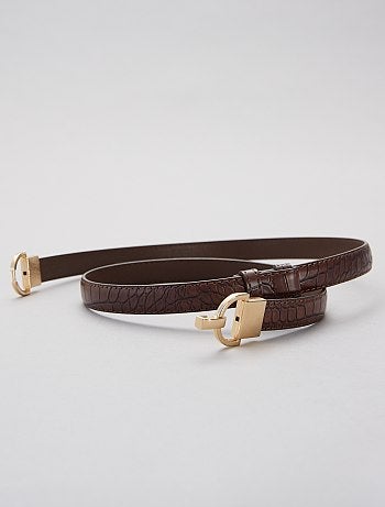 Ceinture effet croco