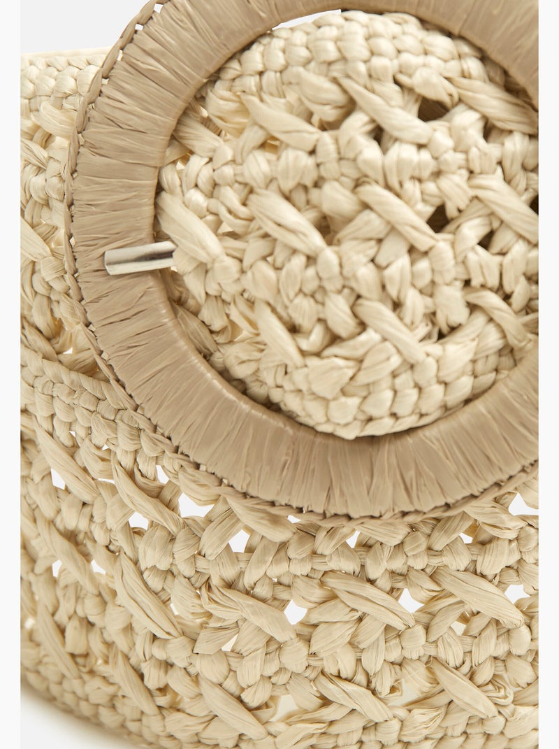 Ceinture effet tressé - Damart Marron - Kiabi