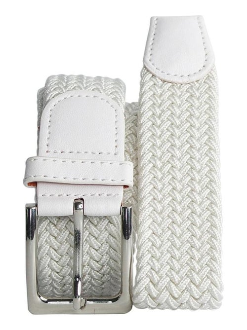Ceinture Élastique 3 cm – Finition Cuir Synthétique ajustable - Kiabi