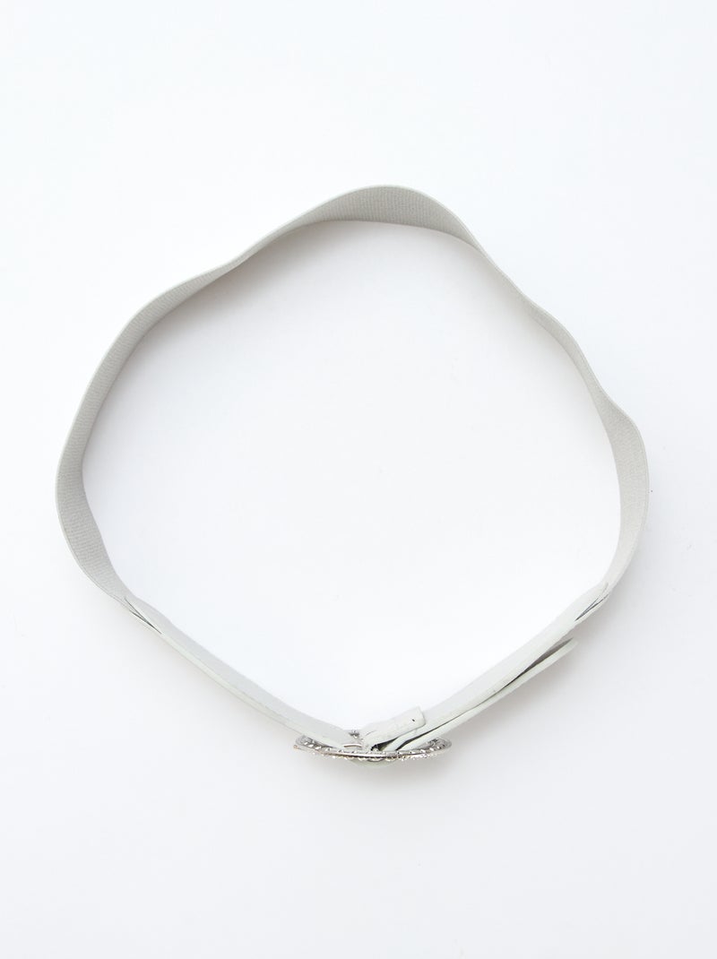 Ceinture élastique avec boucle Beige - Kiabi