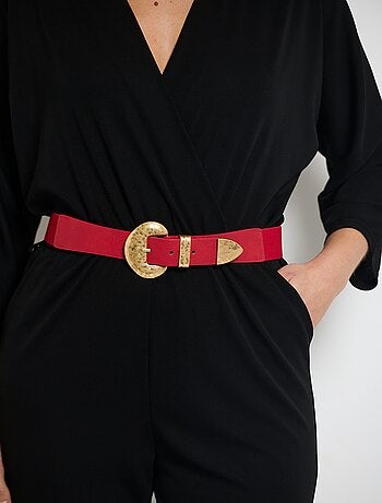 Ceinture élastique avec boucle métal