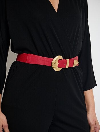 Ceinture élastique avec boucle métal