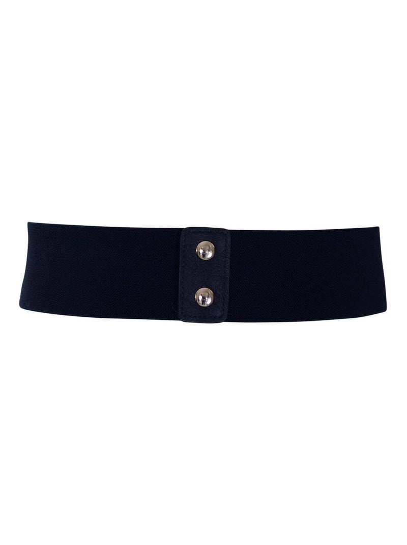 Ceinture élastique FLEURS Bleu marine - Kiabi