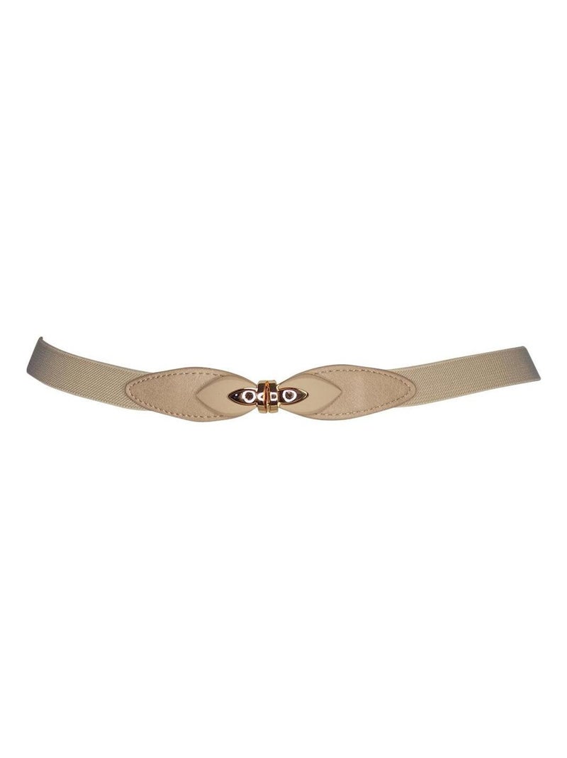 Ceinture élastique noeud Beige - Kiabi