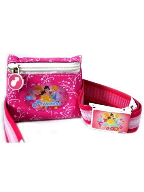 Ceinture élastique princesses disney rose avec pochette - Kiabi Ceinture élastique princesses disney rose avec pochette - Kiabi