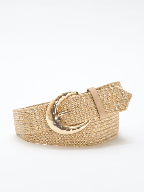 Ceinture élastique souple aspect paille - Kiabi Ceinture élastique souple aspect paille - Kiabi