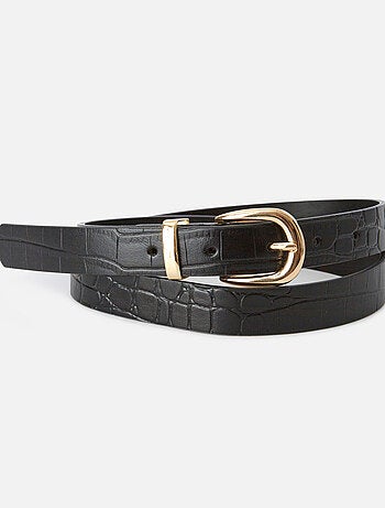 Ceinture embossée motif animalier - Damart