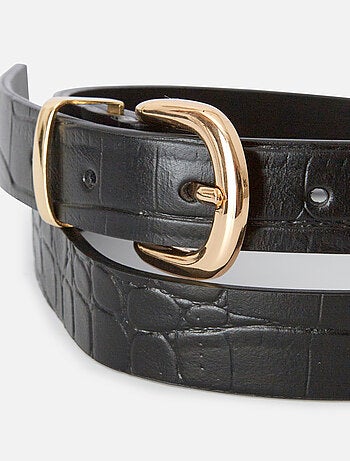 Ceinture embossée motif animalier - Damart