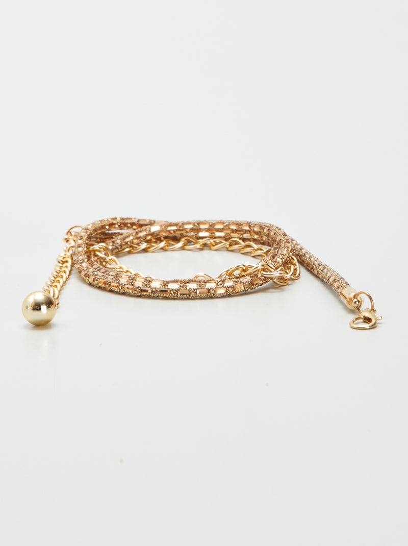 Ceinture en chaîne dorée Doré - Kiabi