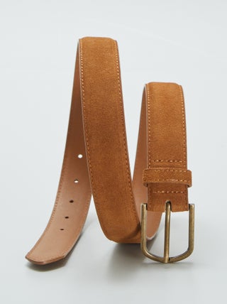 Ceinture en croute de cuir