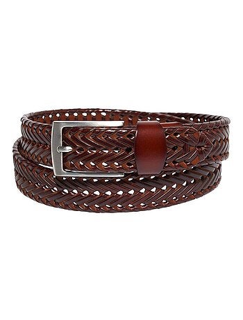 Ceinture en Croûte de Cuir Tressée - ATLAS FOR MEN