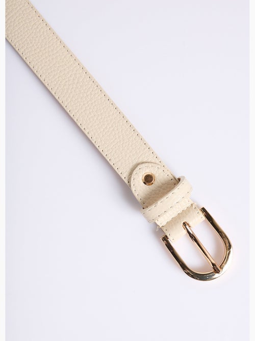 Ceinture en cuir - Afibel - Kiabi