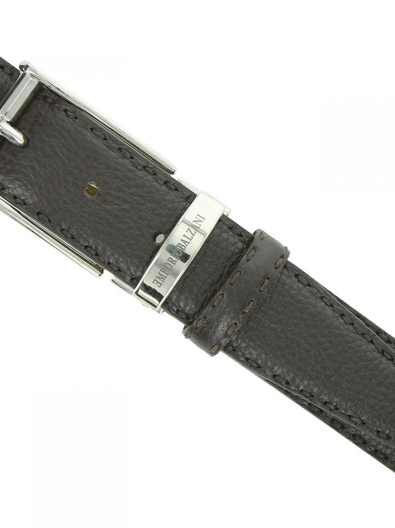 Ceinture en cuir BUFFLE Marron - Kiabi