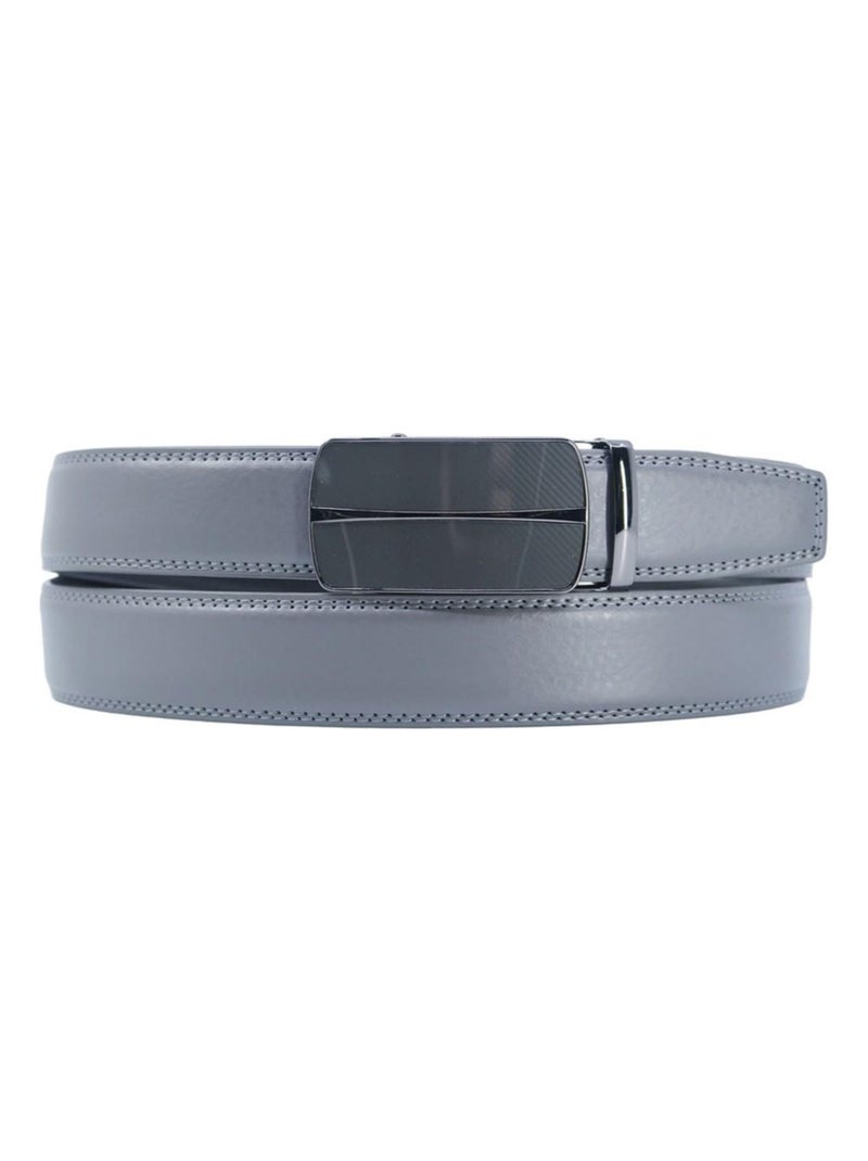 Ceinture en cuir Kebello Gris - Kiabi