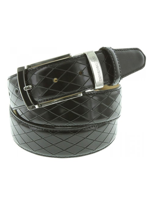 Ceinture en cuir LOSANGE - Kiabi