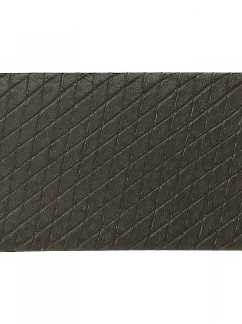 Ceinture en cuir SNAKY Marron - Kiabi